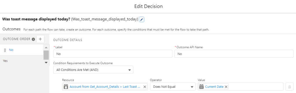 Decision to Display Key Information
