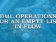 DML Operations for an Empty List in Flow