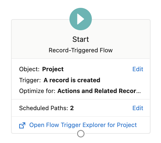 Open Flow Trigger Explorer from a record-triggered flow