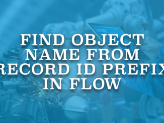 Find Object Name from Record Id Prefix in Flow