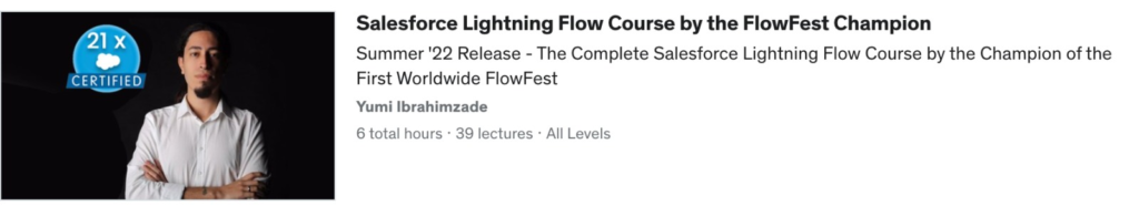 Flow course on Udemy