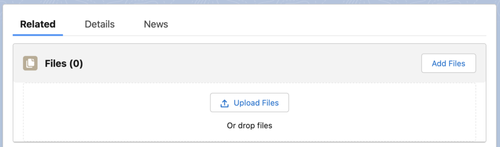 Upload Files from Record Page