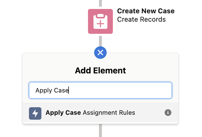 Add Apply Case Assignment Rules Action