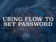 Using Flow to Set Password