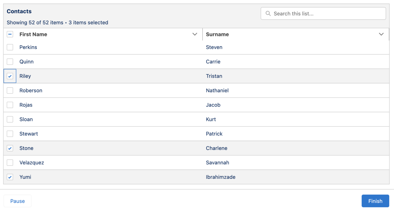 Data Table Component in Screen Flow - Salesforce Time