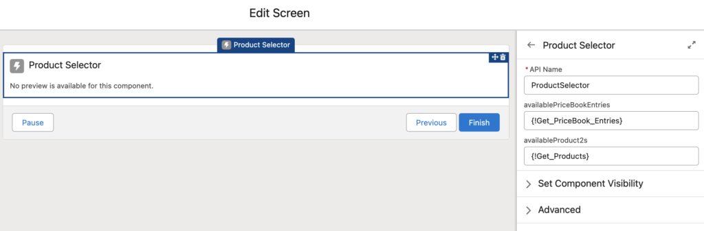 Product Selector Component