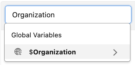 Organization Global Variable