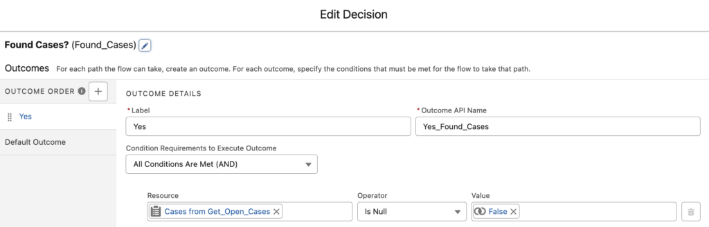 Decision Element to Check Collection
