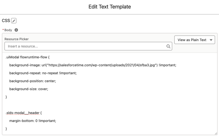 How to Control the CSS of Screen Flows - Salesforce Time