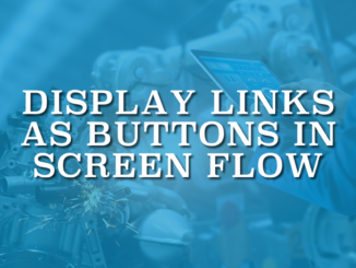 Display Links as Buttons in Screen Flow