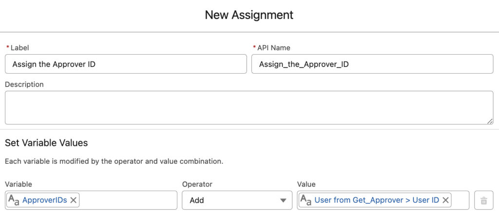Assign the Next Approver ID