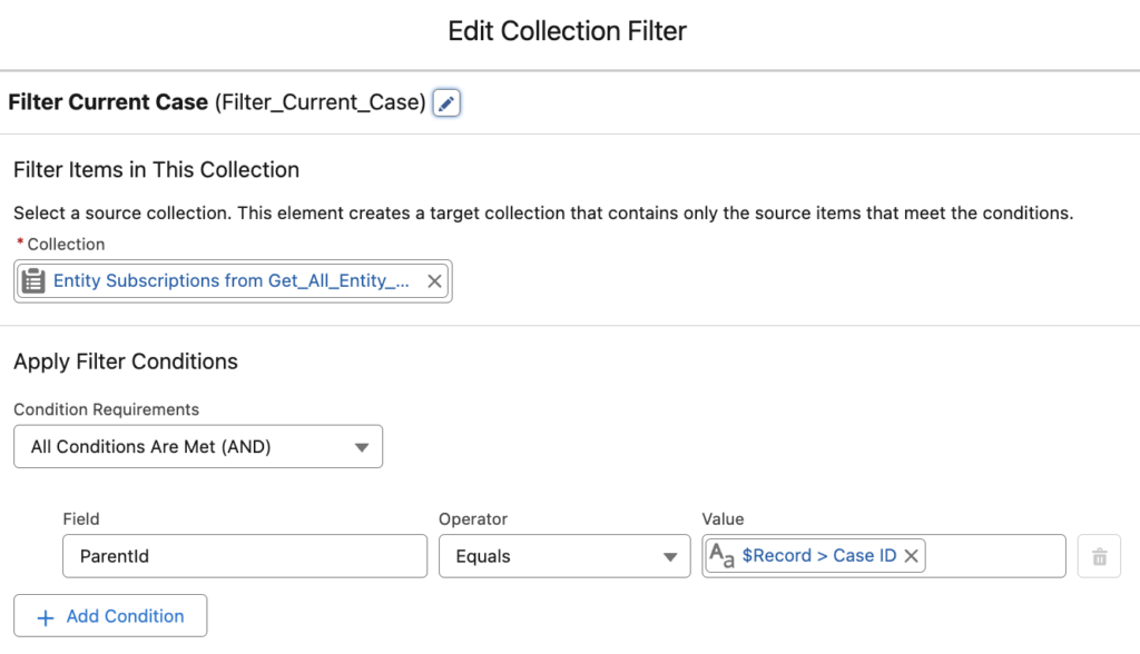 Collection Filter Element