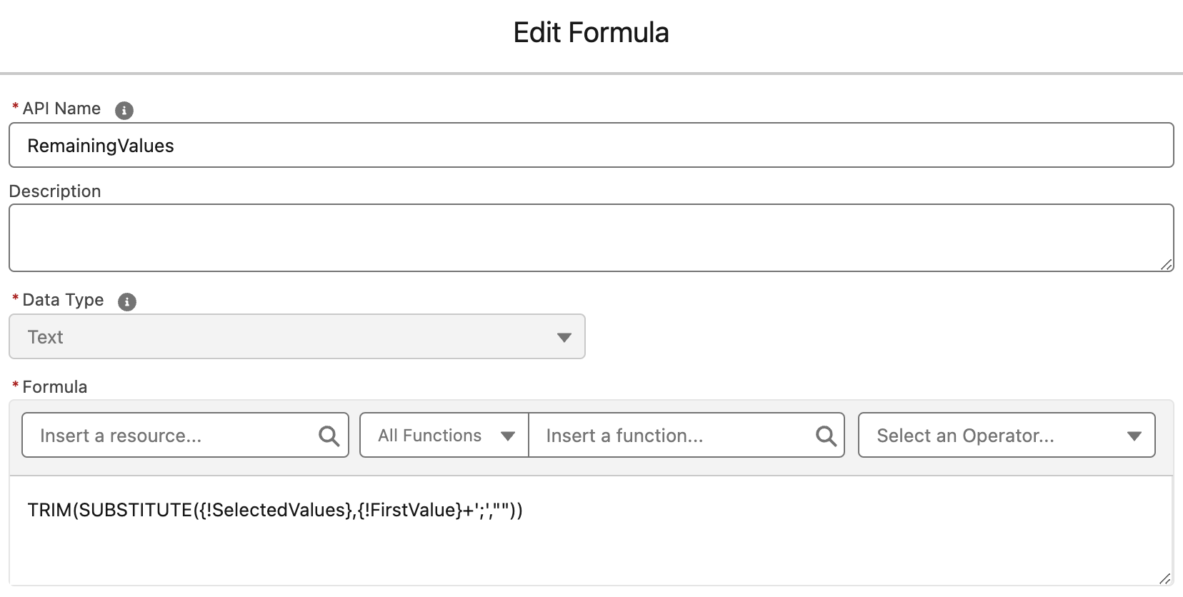 Using Flow to Convert Multiselect Picklist into a Text Collection ...