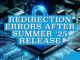 Redirection Errors After Summer '25 Release
