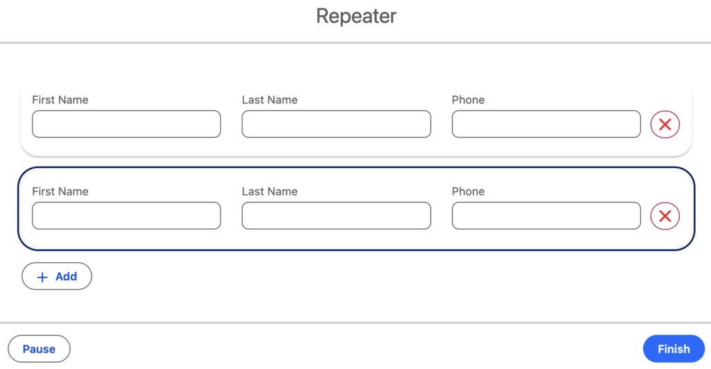 Repeater with CSS