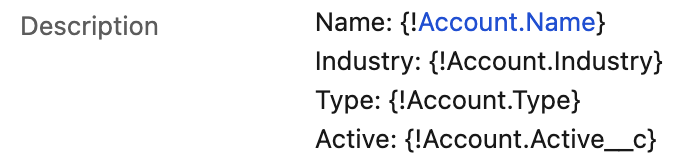 Account Description