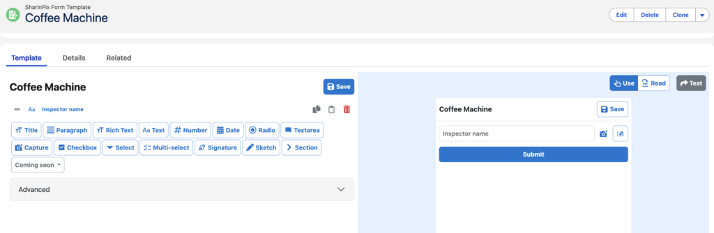 SharinPix Form Template Builder