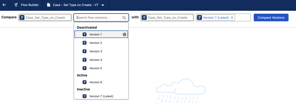 Compare Flow Versions