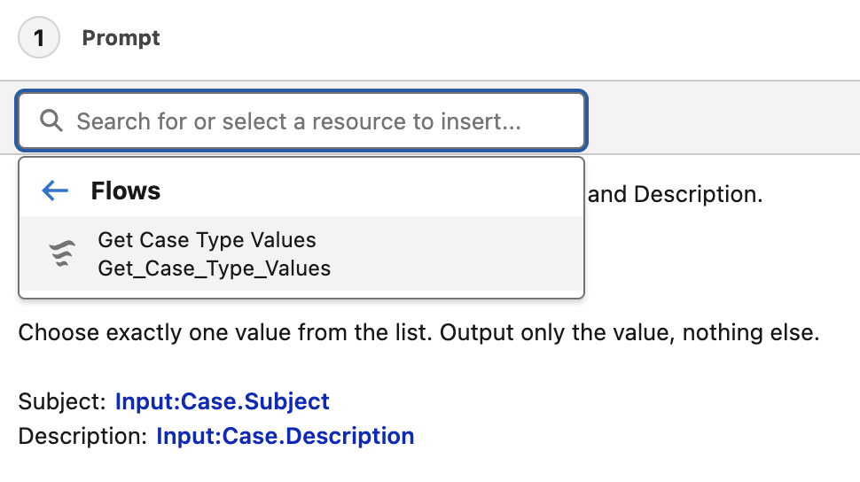 Add the Flow to Prompt Template