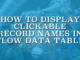 How to Display Clickable Record Names in Flow Data Table
