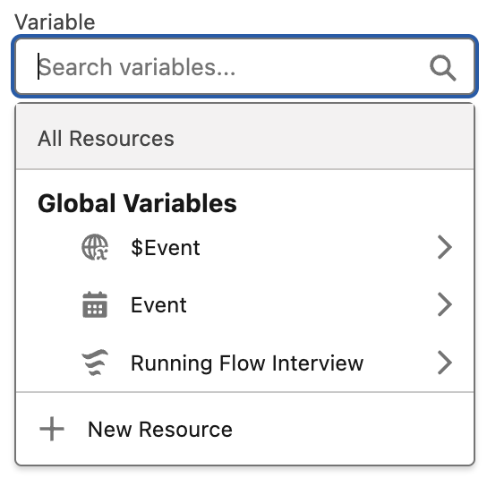 Event Global Variable