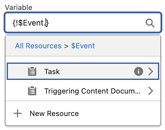 Values of the Event Global Variable