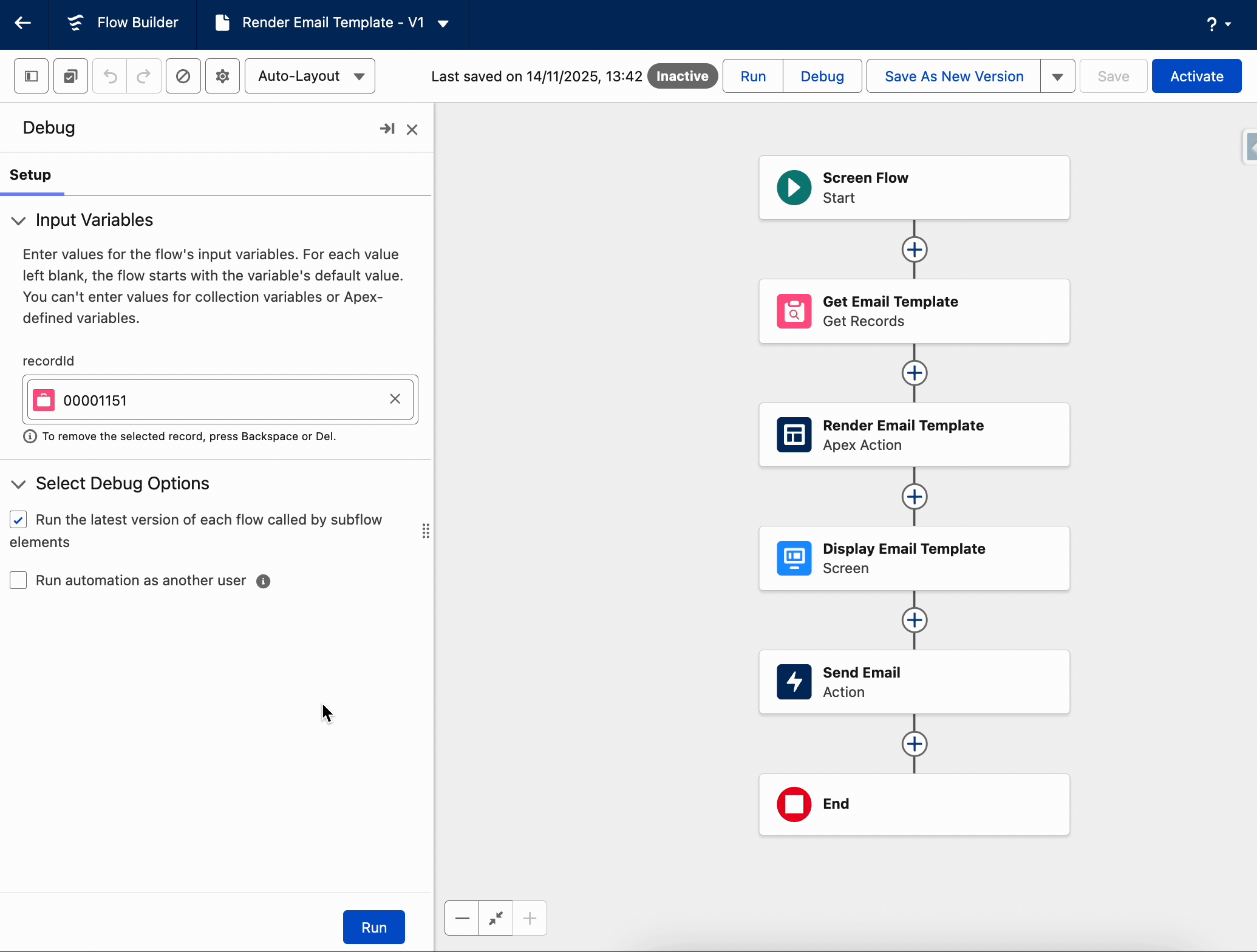 Render Email Template - Demo