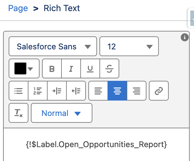Adding Custom Label to Lightning Page