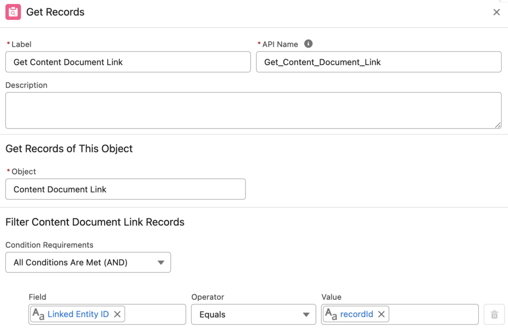 Get Records Element to Find the File