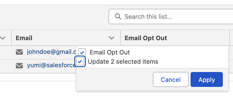 Editing Multiple Rows