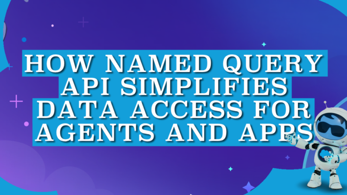 How Named Query API Simplifies Data Access for Agents and Apps