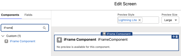 Iframe Container Fit Screen iFrame Component for Screen Flow - Salesforce Time
