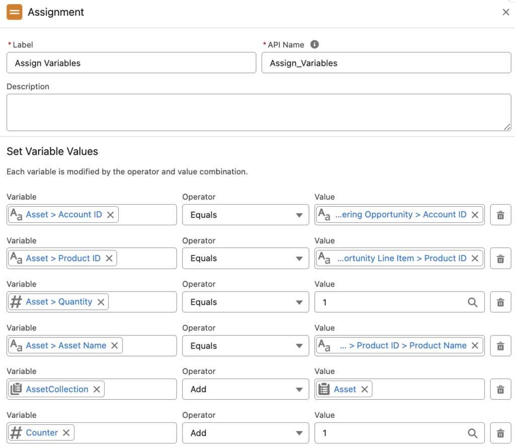 Assign Values Inside Fake Loop