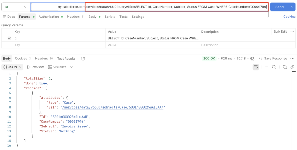 Using REST API to Query Records