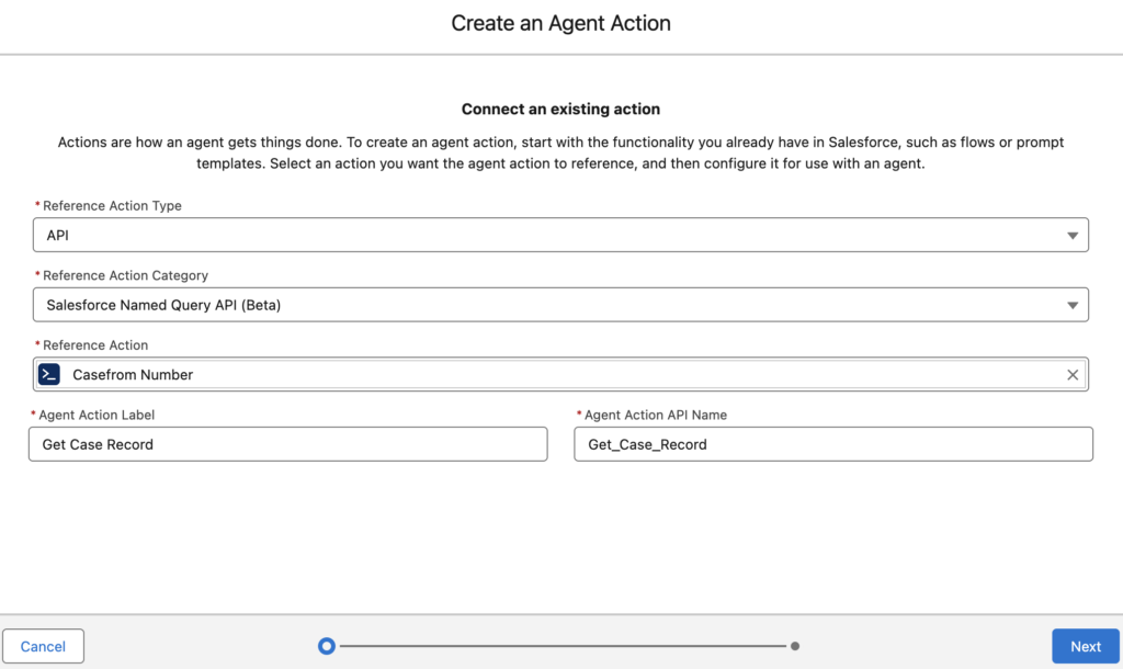 Create an Agent Action