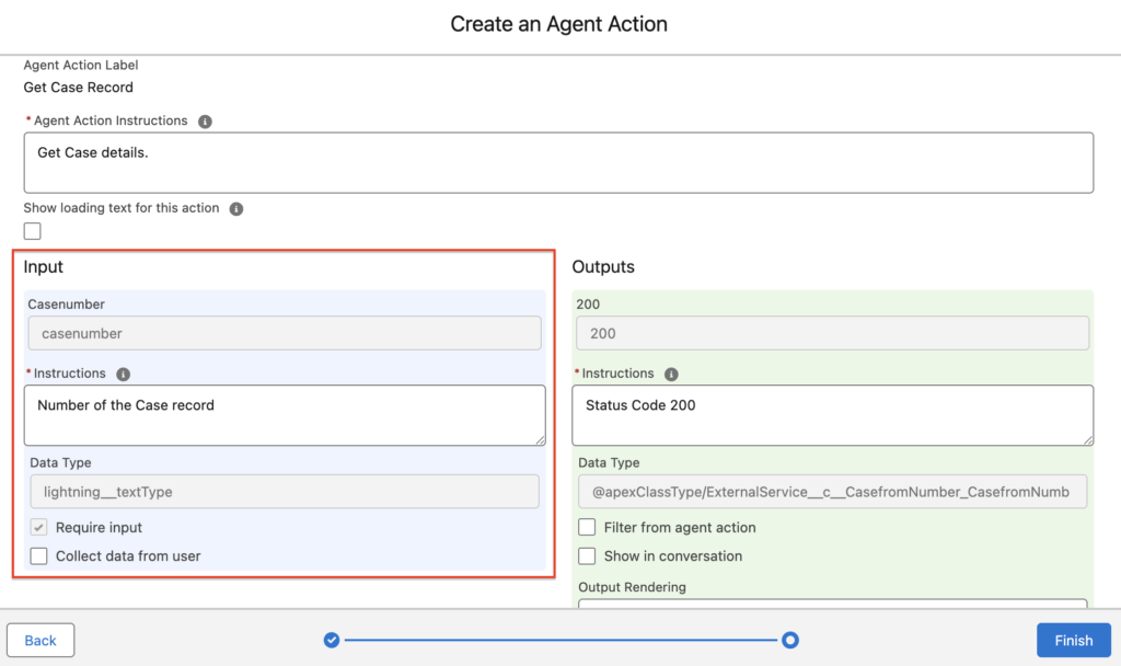 Named Query API as Agent Action
