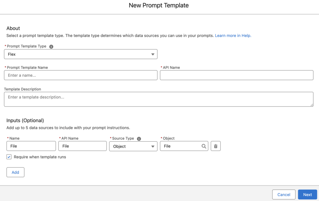 Flex Prompt Template to Process an Image