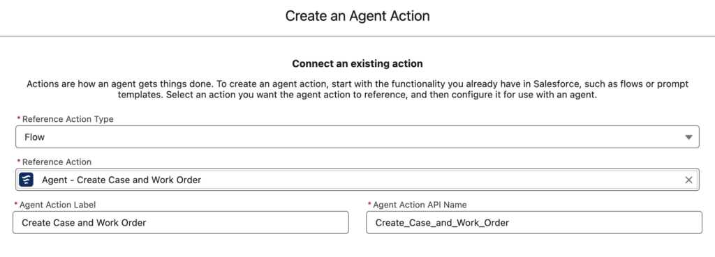 Create an Agent Action