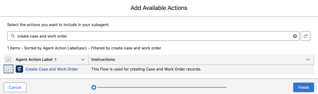 Adding the Flow Action