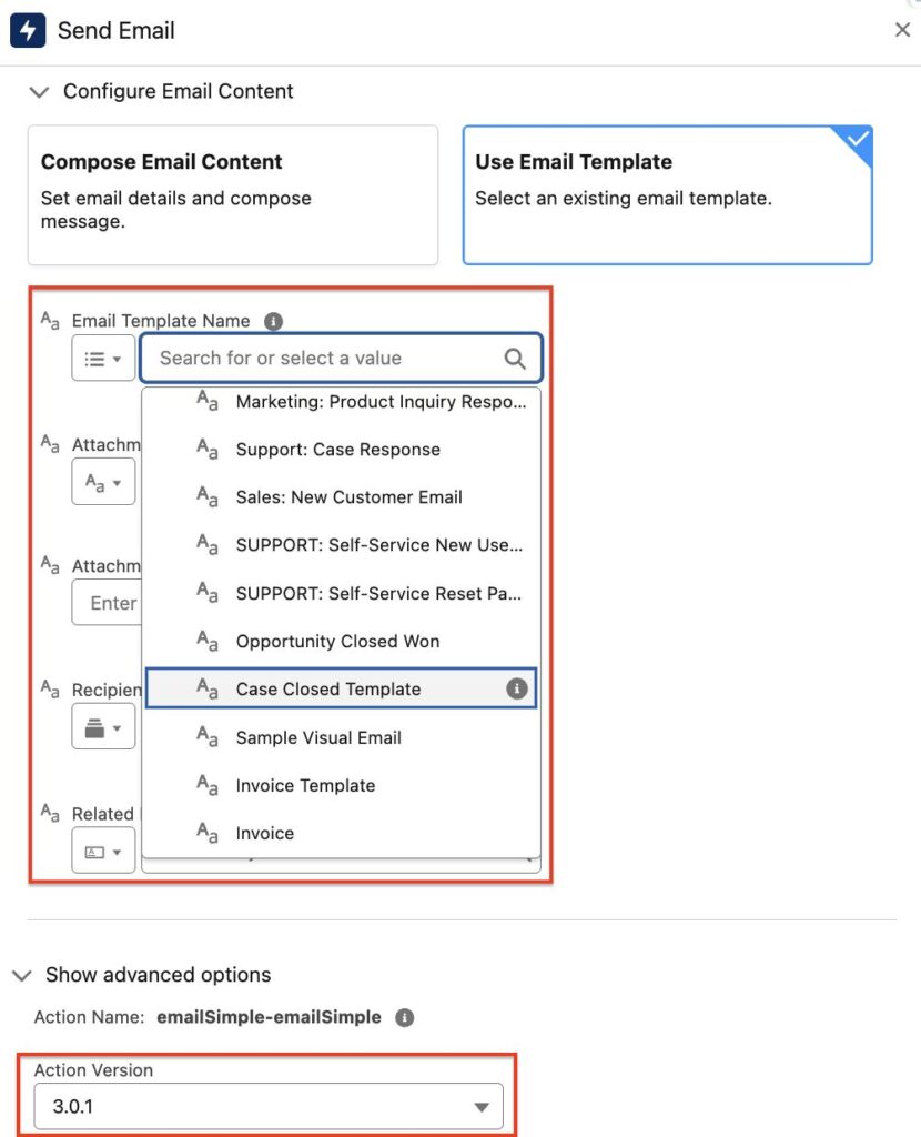 Send Email Action