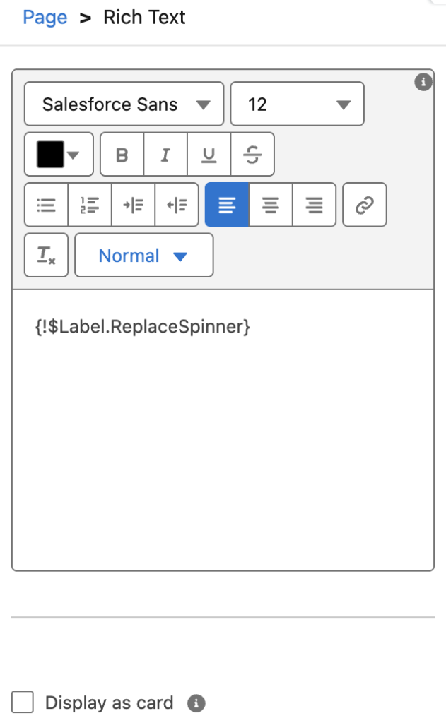 Using the custom label