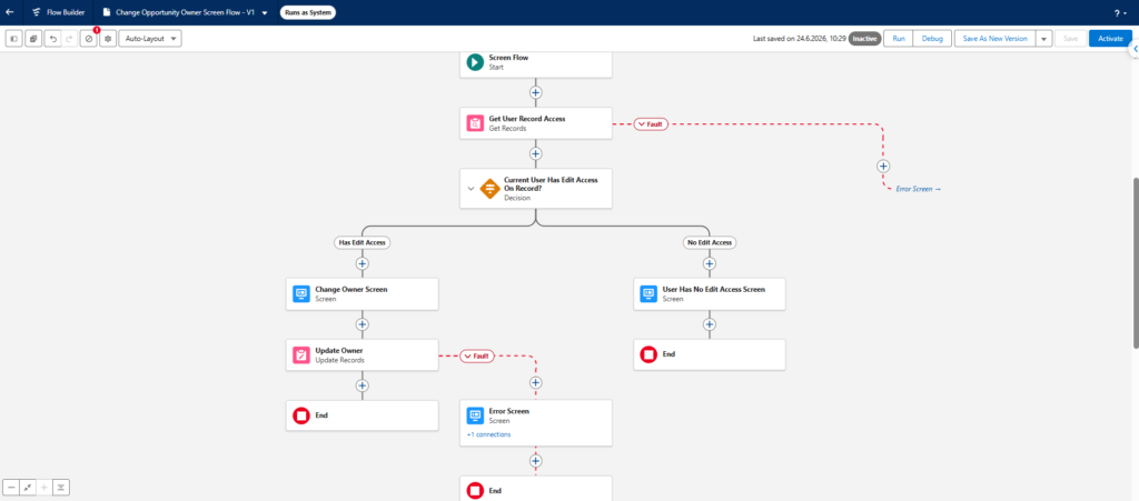 Final Screen Flow That Checks UserRecordAccess
