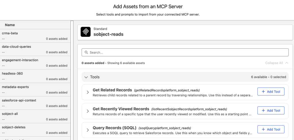 Add Assets from an MCP Server