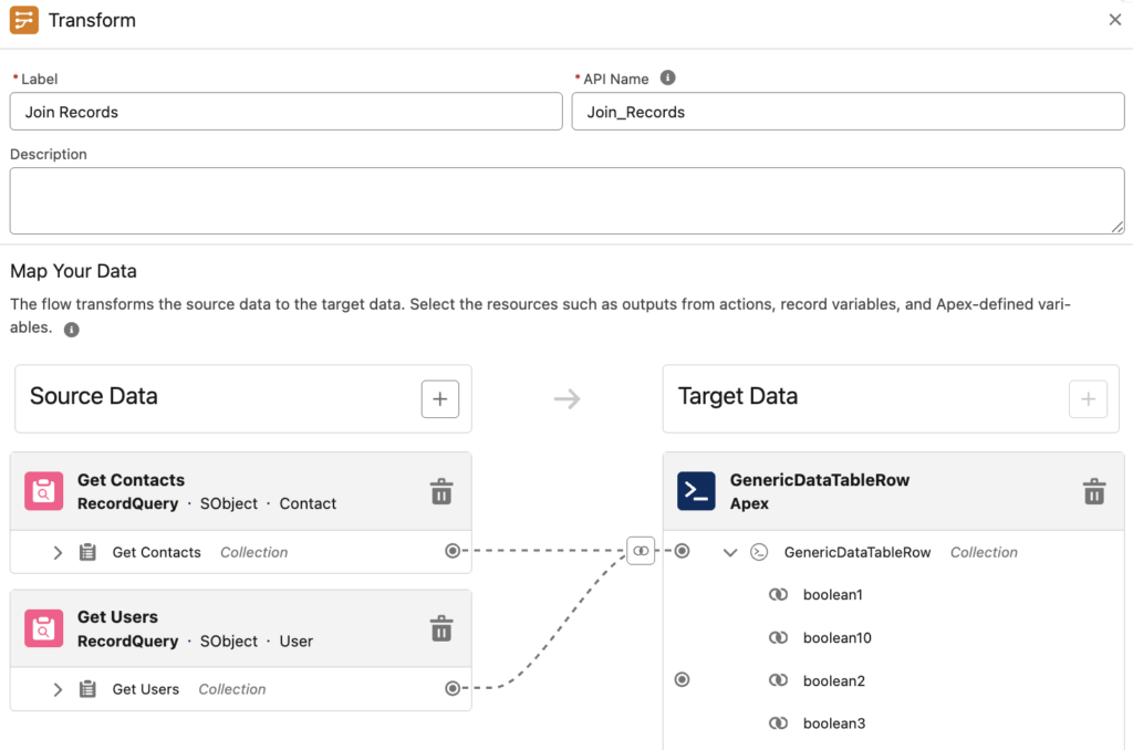 Transform Element to Join Collections