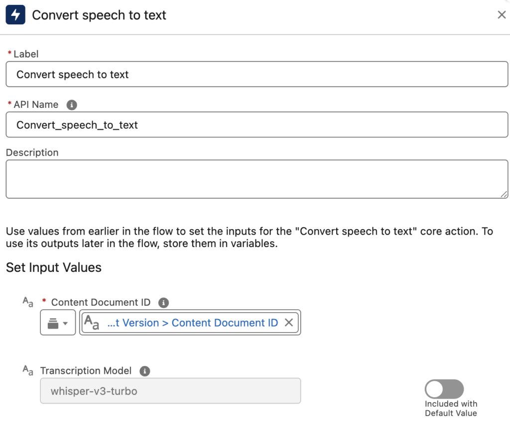 Convert an audio file to text