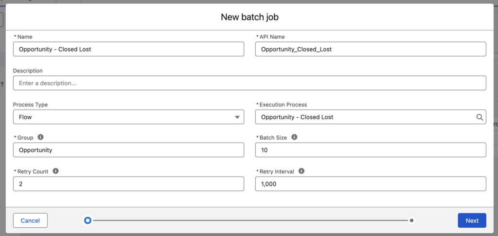 Creating a New Batch Job