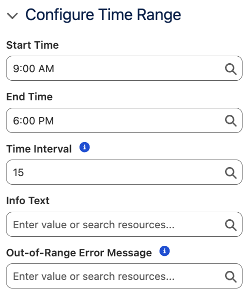 Configure Time Range
