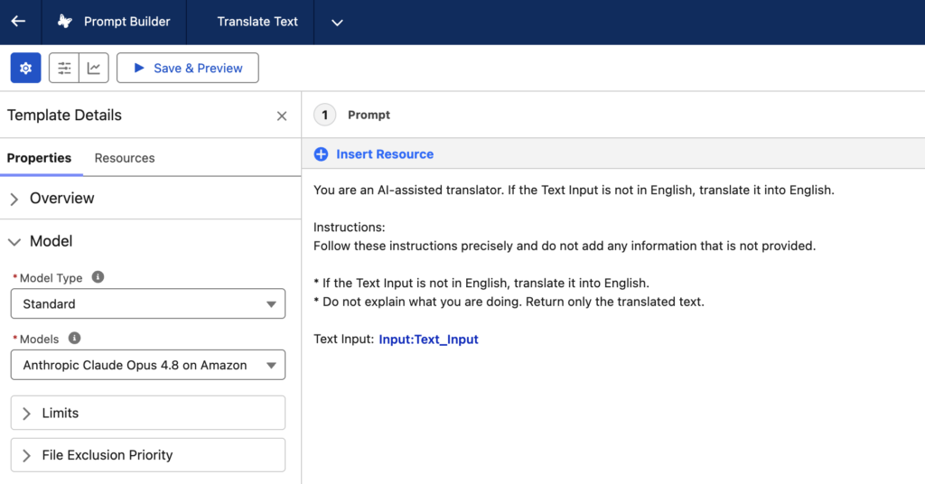 Flex Prompt Template