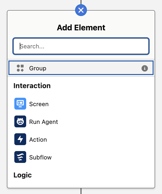 How to Add the Group Element