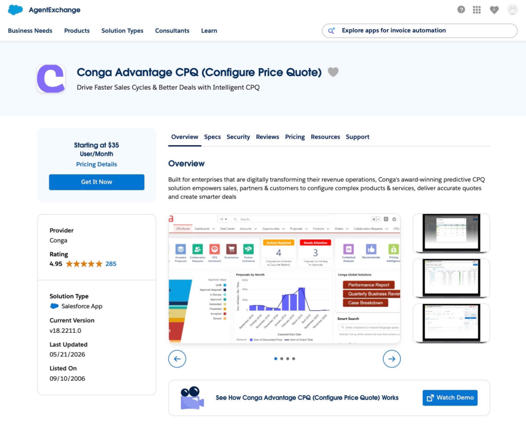 Conga Advantage CPQ